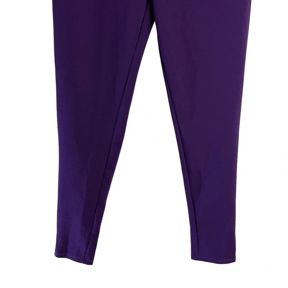 Windsor Eggplant Purple Skinny Trouser Pants Size Large Stretch Pockets Career - Picture 5 of 11